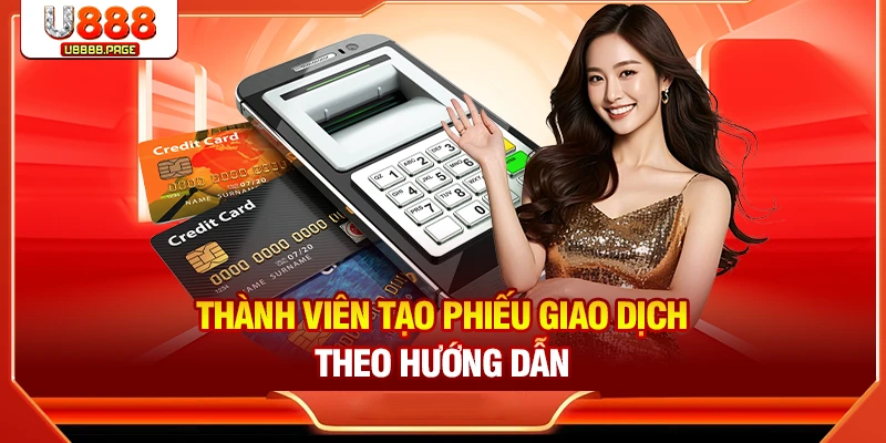 Thành viên tạo phiếu giao dịch theo hướng dẫn